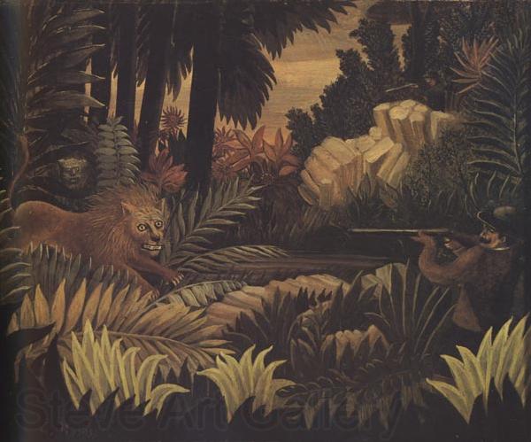 Henri Rousseau The Lion Hunter Spain oil painting art